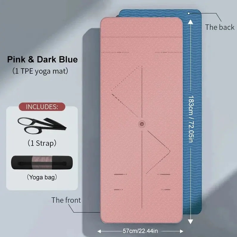 WESTTUNE Non-Slip Yoga Mat with Strap & Bag